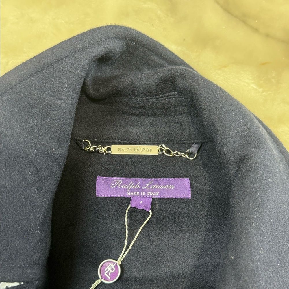 RALPH LAUREN Purple Label Fintona Wool Toggle Buckle Coat Size 4 - Picture 6 of 10